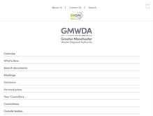 Tablet Screenshot of meetings.gmwda.gov.uk